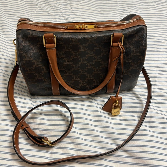 Celine Handbags - Celine 2019 Boston Bag in Triomphe Canvas